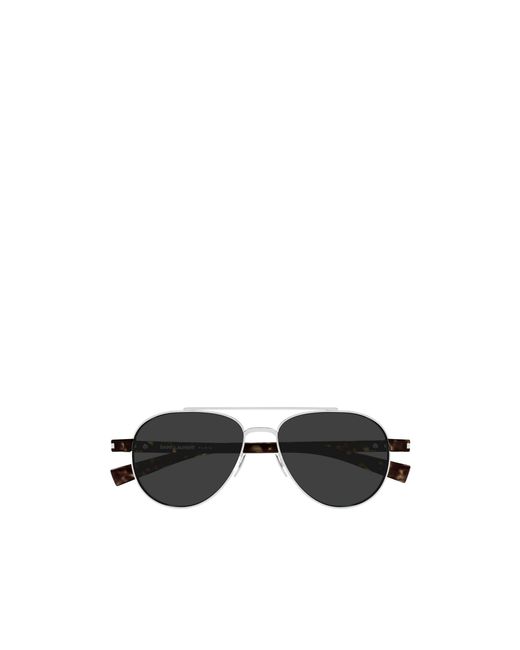Saint Laurent Multicolor Eyewear Pilot Frame Sunglasses for men