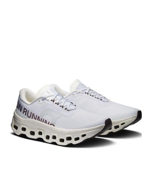 On Shoes White Cloudmonster 1 Running Shoes