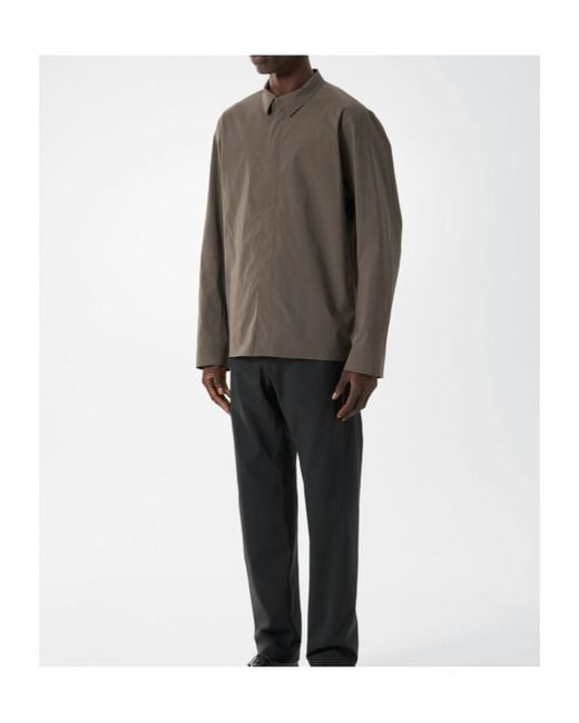 Veilance Gray Metry Shirt Ls for men