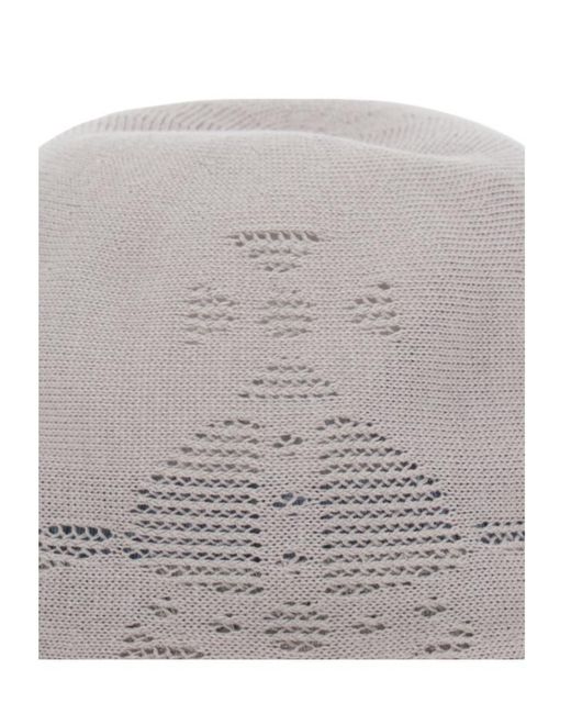 Vivienne Westwood Gray Logo Detailed Bucket Hat