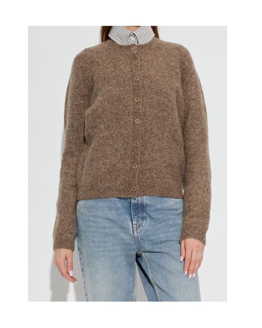 A.P.C. Brown Long-Sleeve Cardigan