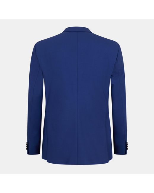 Boss Blue Single-Breasted Blazer for men