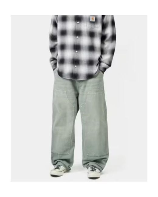 Carhartt Green Og Double Knee Panelled Trousers for men