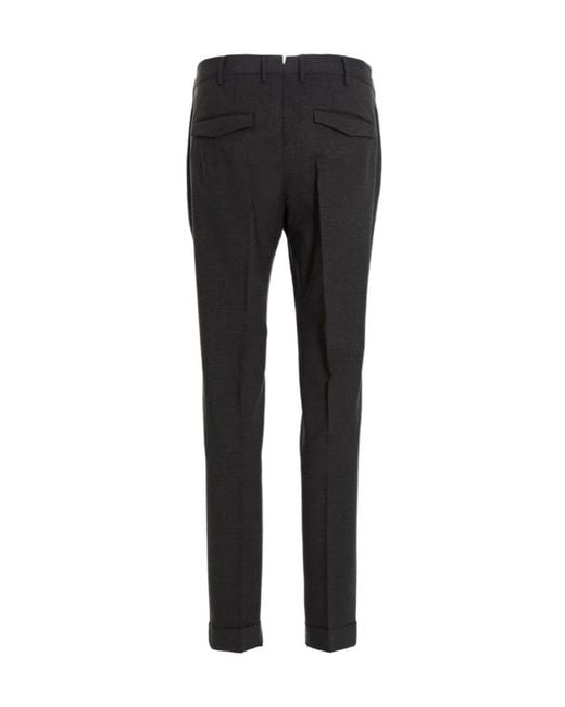 Pt Pantaloni Gray Casual Pants With Belt Loops for men