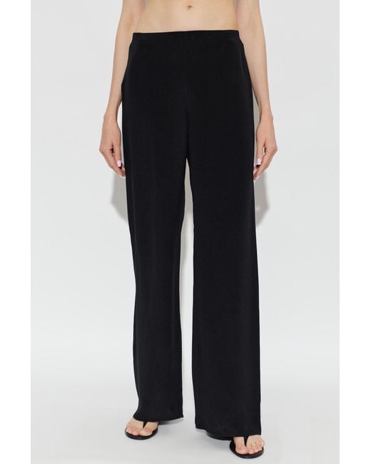 Cult Gaia Black Zippered Casual Pants