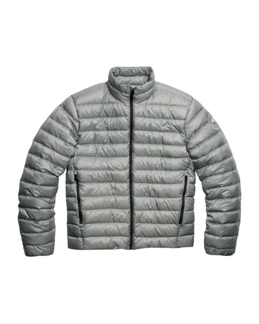 Canada Goose Gray Stratus Logo Patch Puffer Jacket for men