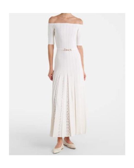 Gabriela Hearst White Short-Sleeved Dress