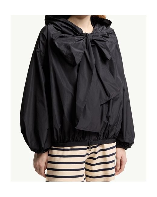 Moncler Black Pecher Taffeta Hooded Jacket