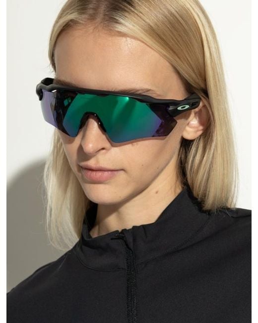 Oakley Green Radar Oversize Logo-Detail Sunglasses for men