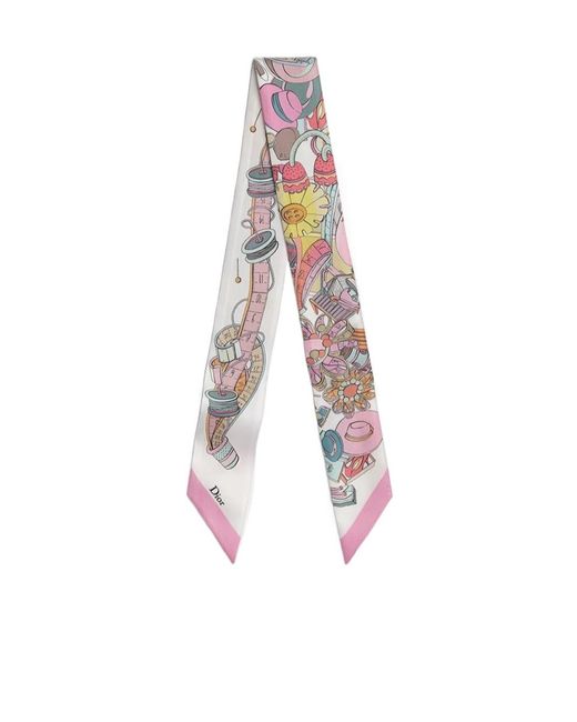 Dior White Atelier Mitzah Scarf