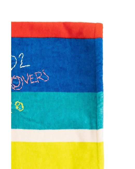 DSquared² Blue Logo Beach Towel for men