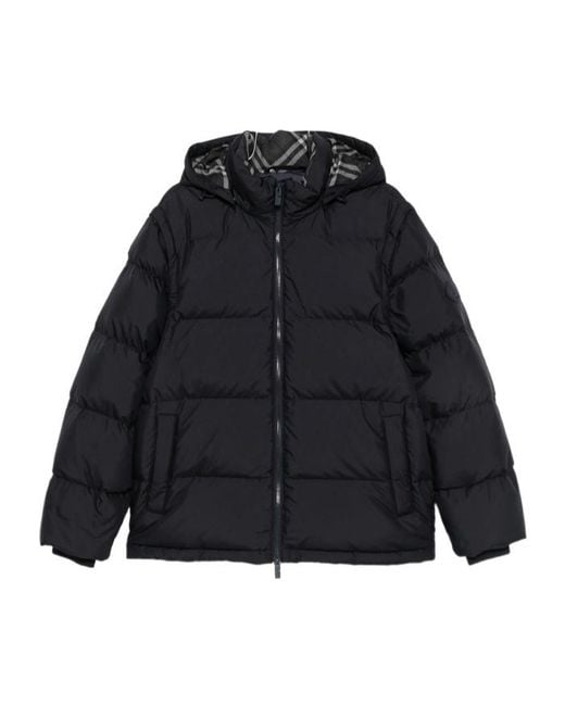 Burberry Blue Long-Sleeve Quilted Cotton Jacket for men