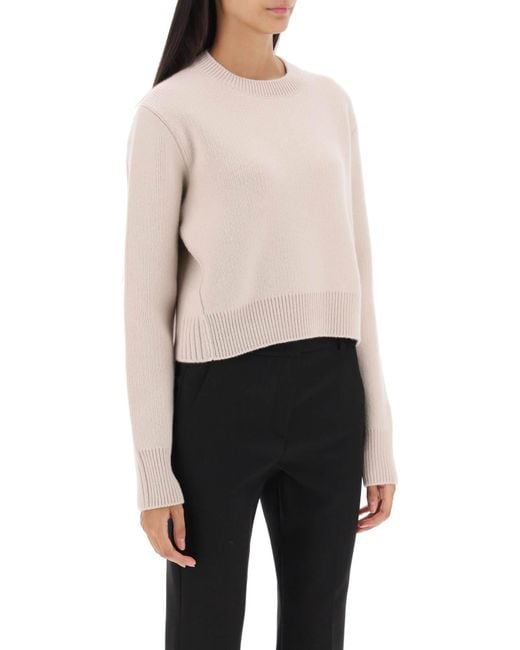 Lanvin Natural Round Neck Knitted Sweater