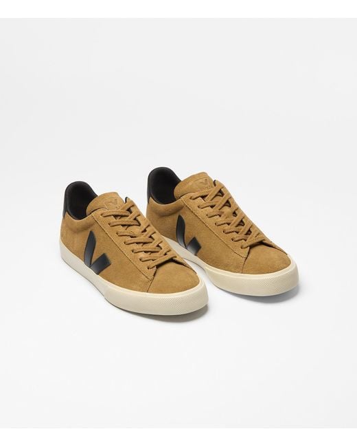 Veja Brown Lace-Up Low-Top Sneakers for men