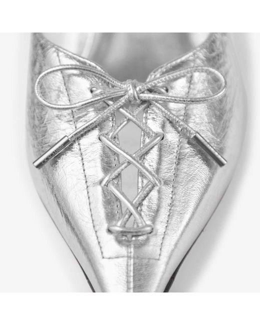 Jimmy Choo White Scarlett Mules
