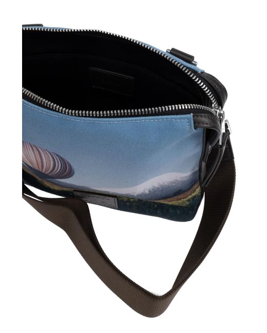 Paul Smith Blue Pattern Shoulder Bag for men