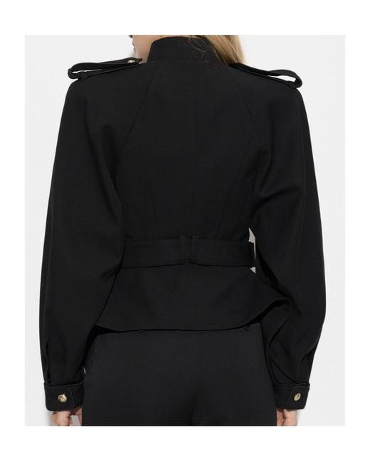 Balmain Black Long-Sleeve Casual Jacket
