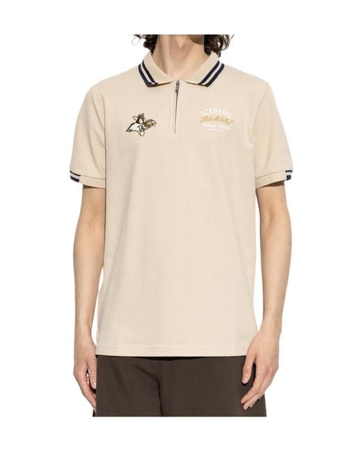 Iceberg Natural Polo With Logo for men