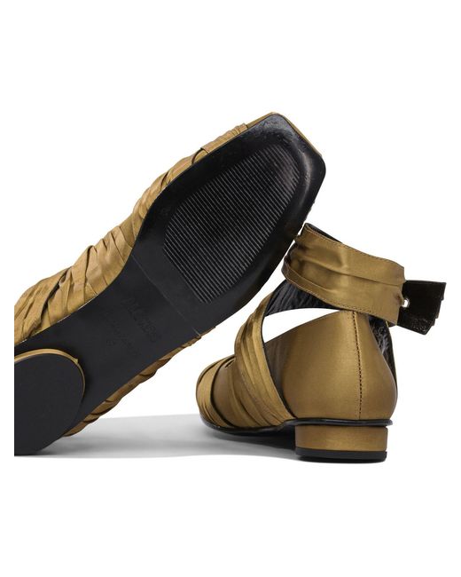 Alohas Natural Volant Ballet Flats