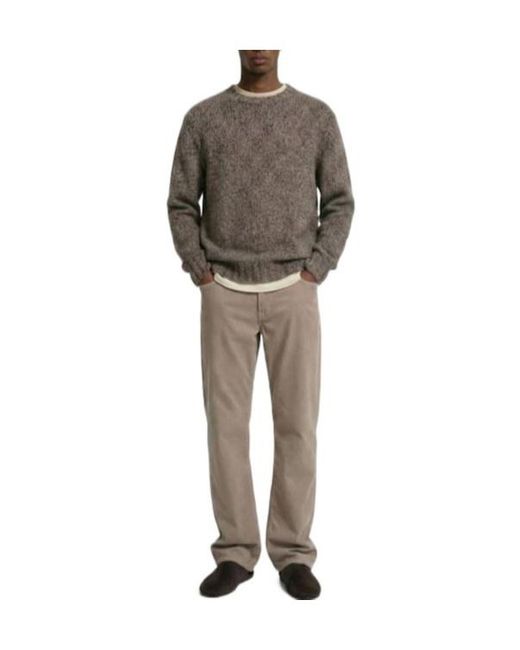 The Row Brown Cashmere Crewneck Sweater for men