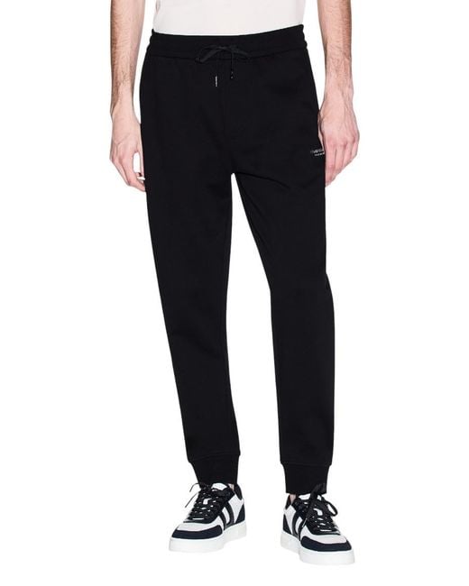 ARMANI EXCHANGE Blue Logo Jogging Pants for men