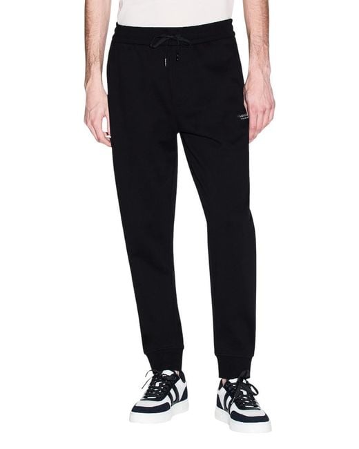 ARMANI EXCHANGE Blue Logo Jogging Pants for men