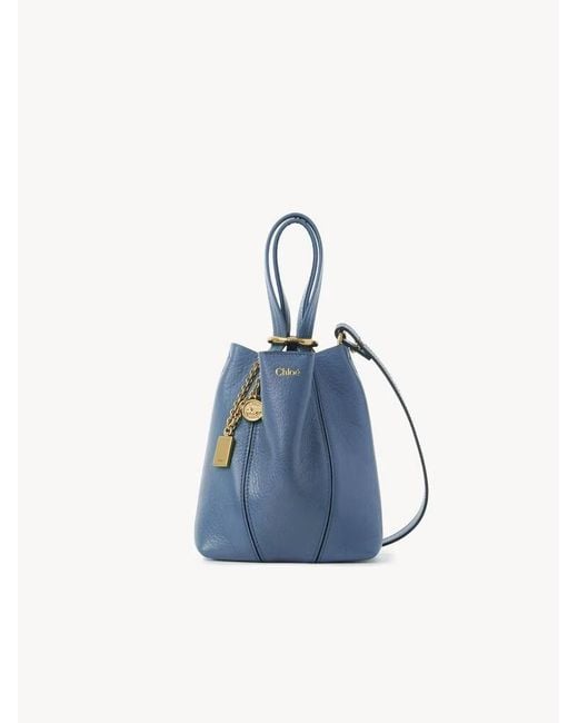 Chloé Blue Chloé Spin Chain Shoulder Bag