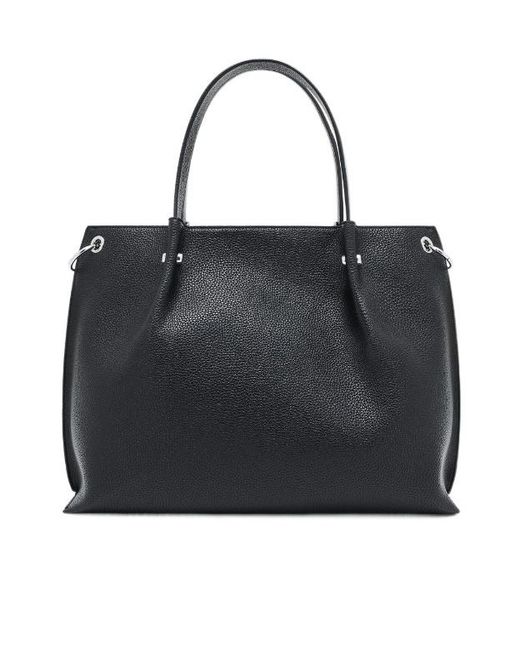 ARMANI EXCHANGE Black Technical Shopper Bag