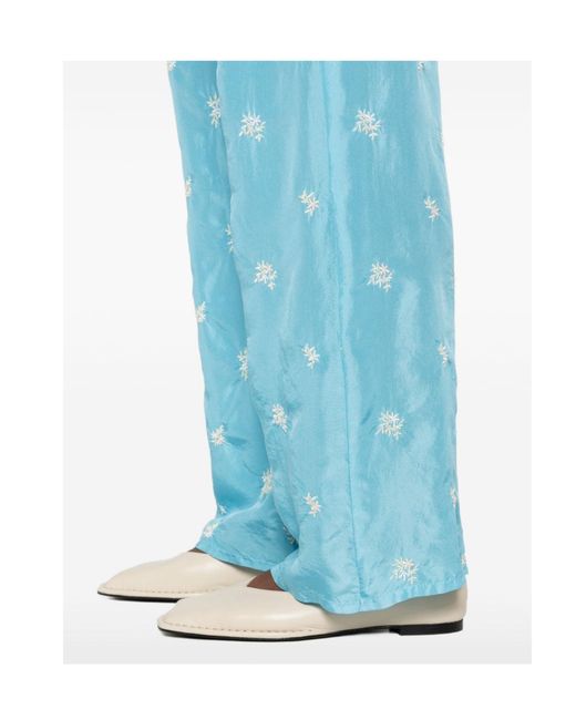Forte_forte Blue Embroidered Trousers