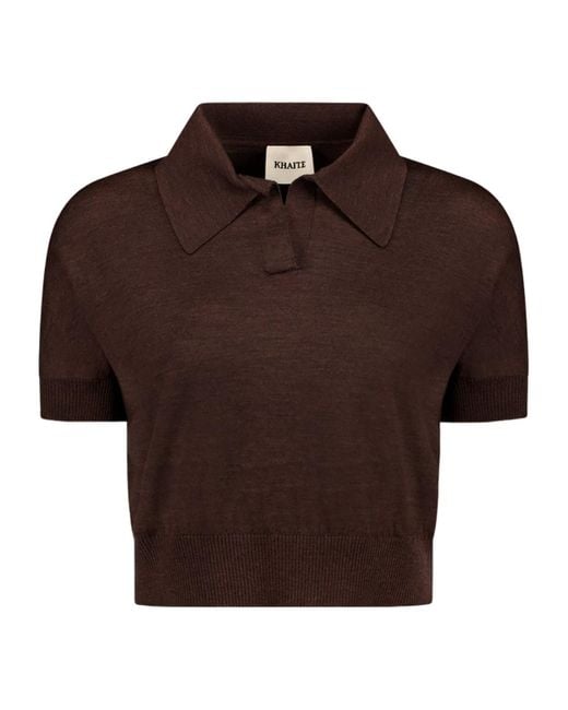 Khaite Brown Morgane Top