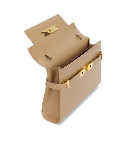Saint Laurent Natural Small Manhattan Shoulder Bag