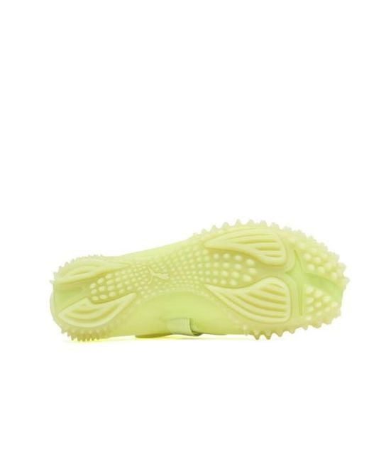 PUMA Yellow Round-Toe Sneakers