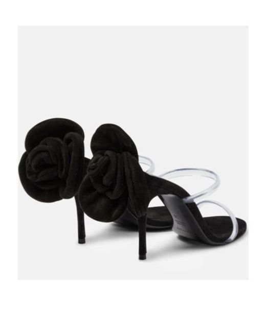Magda Butrym Black Suede Sandals