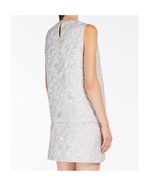 Max Mara White Jacquard Crew-Neck Top