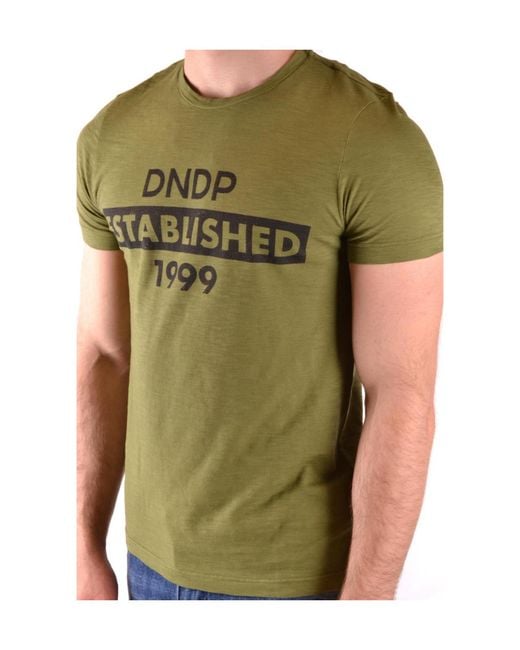 Dondup Green Short-Sleeved T-Shirt for men