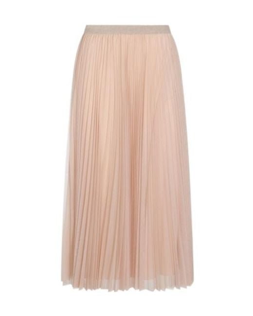 Fabiana Filippi Pink Pleated Tulle Skirt