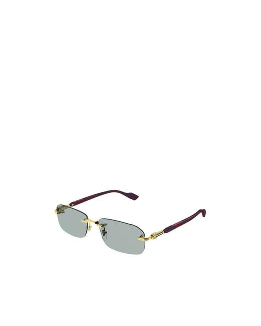Gucci White Logo Pattern Sunglasses