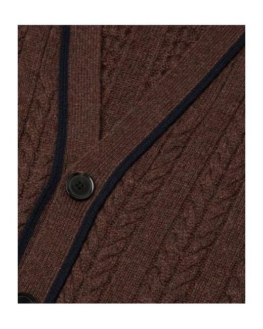 Loro Piana Brown Cypress Cardigan for men