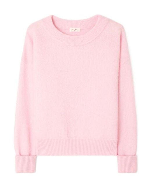 American Vintage Pink Ribbed Sweater