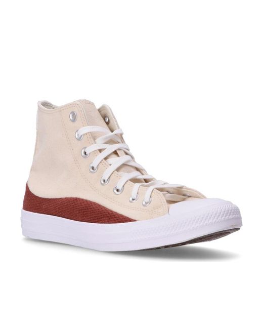 Converse White Chuck Taylor All Star Craft Mix High-Top Sneakers for men
