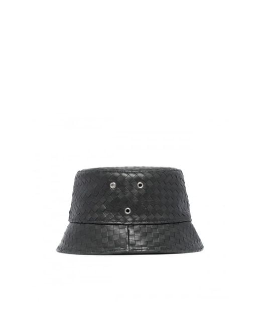 Bottega Veneta Black Intrecciato Bucket Hat