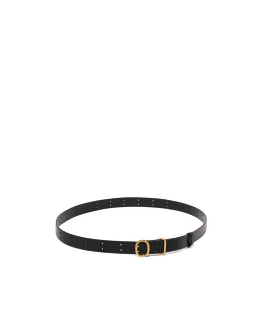 Jil Sander White Leather Belt
