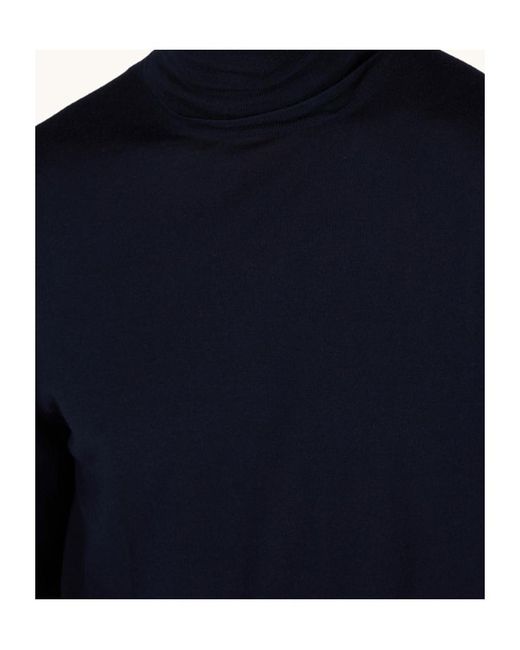 Paul & Shark Blue Turtleneck Sweater for men