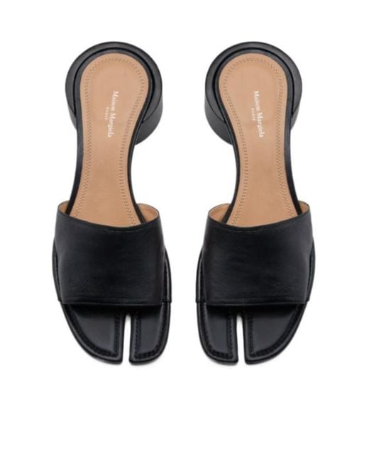 Maison Margiela Black Tabi Slip-On Mules