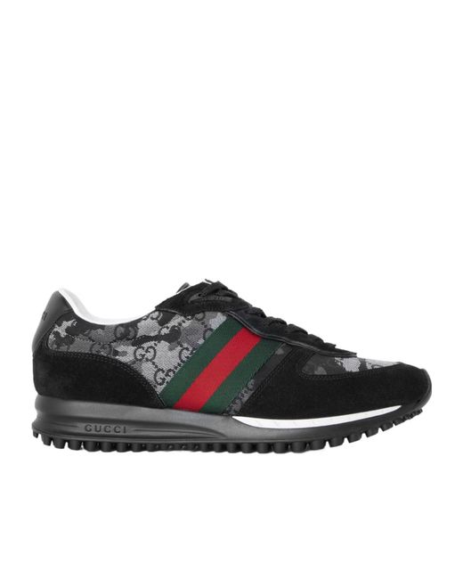 Gucci Black Logo Sneakers for men