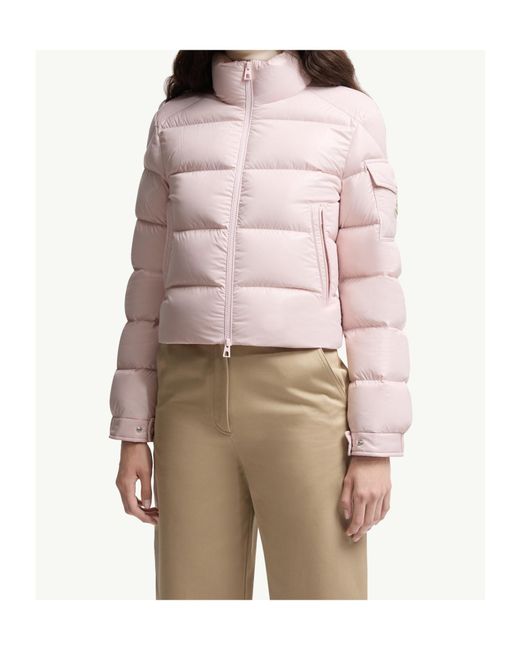 Moncler Pink Petra Short Down Jacket