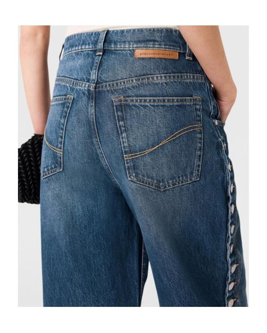 Stella McCartney Blue Button-Detailed Jeans