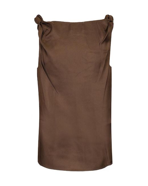 Loulou de Saison Brown Sleeveless Vest