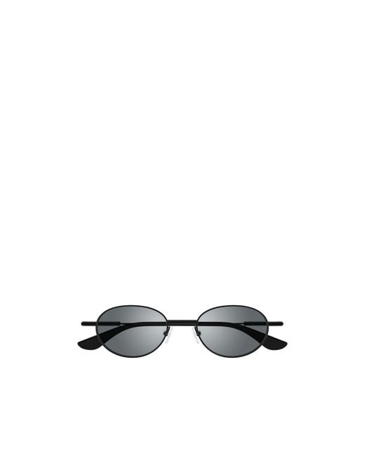 McQueen White Eyewear Oval Frame Sunglasses for men