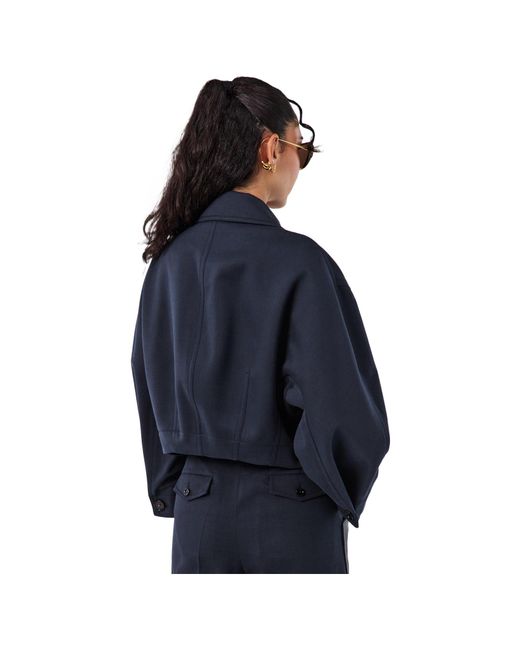 Bottega Veneta Blue Cropped Jacket